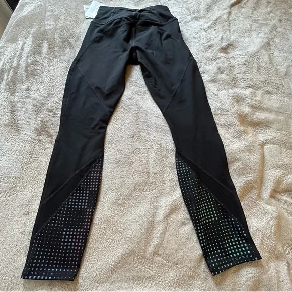 NWT Athleta black/multi Aurora Precision 7/8 tight compression legging Size XS - Picture 3 of 11
